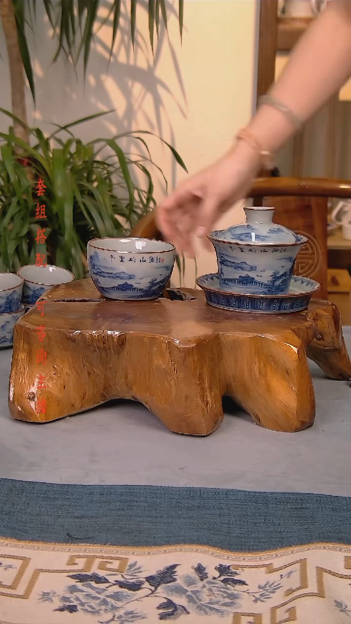 简装家用款2件套 老陶泥开片纹陶瓷茶具