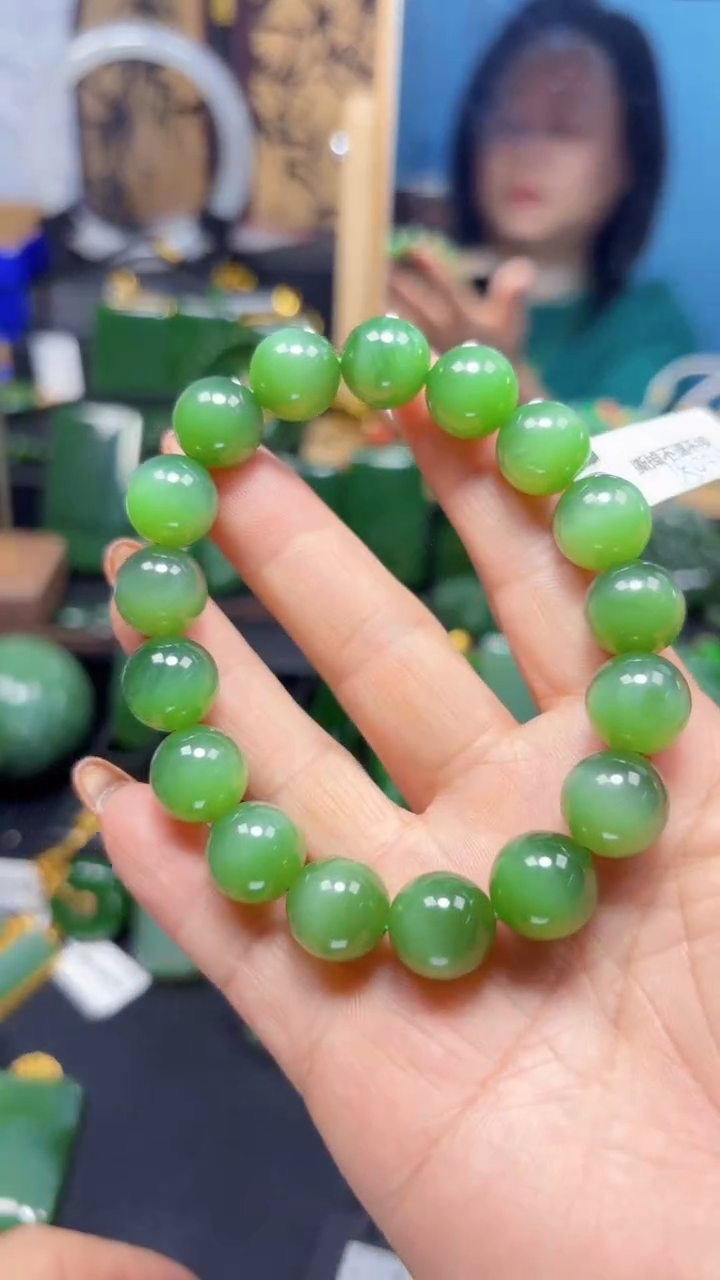 【闪购商品】和田玉（碧玉）手串未镶嵌1