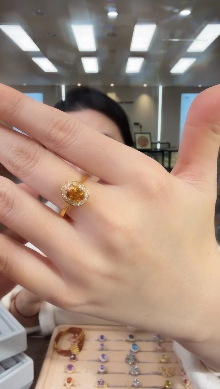 戒指蓝宝石银S925镶嵌09