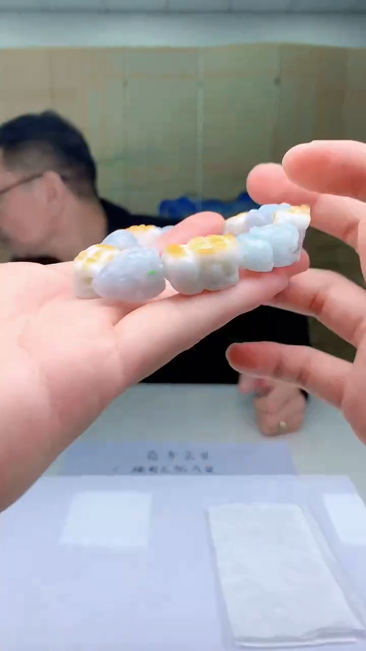 【闪购商品】定制翡翠未镶嵌5152bb-毛货手串45