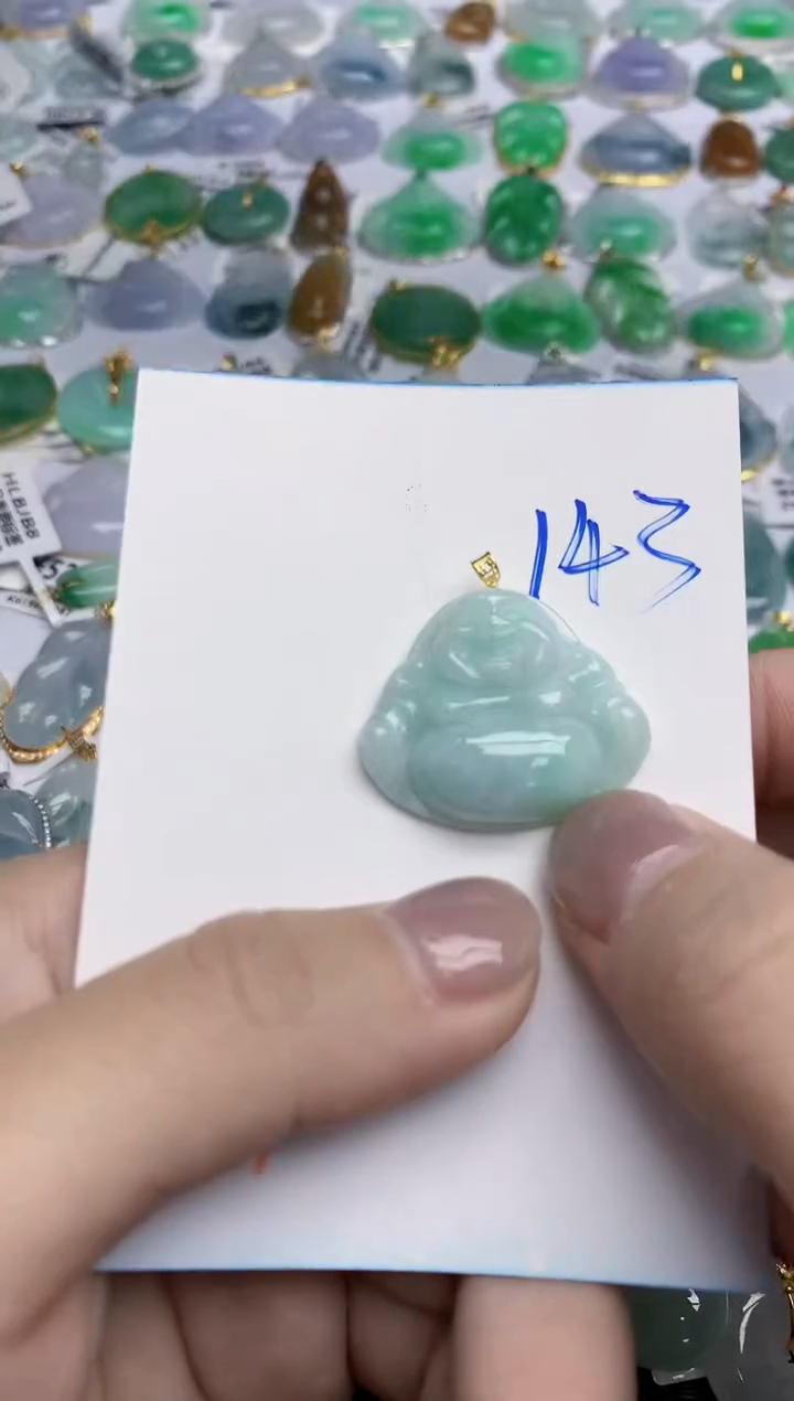 【闪购商品】翡翠颈饰18K金镶嵌天然翡翠A货