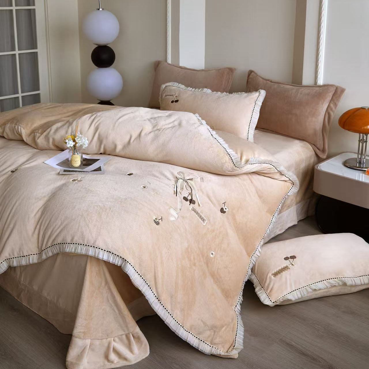 孤品捡漏高货牛奶绒四件套  按编号下单