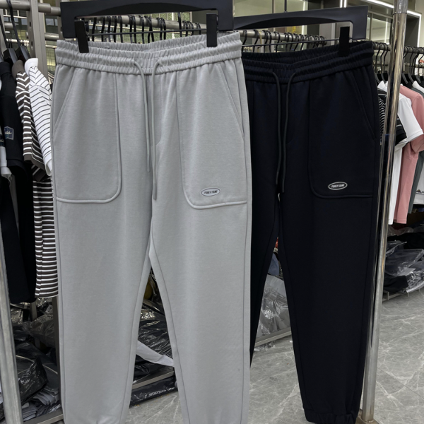 （123）春夏运动卫裤男休闲松紧抽绳束脚裤宽松卫裤品牌剪标尾货