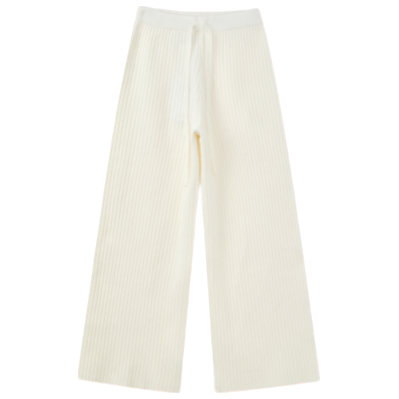 春秋女宽松垂感针织阔腿裤-8914