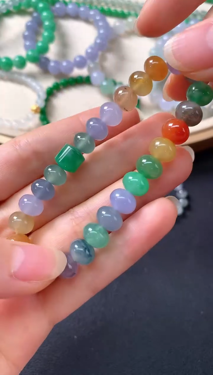 未镶嵌手串翡翠D365|39800