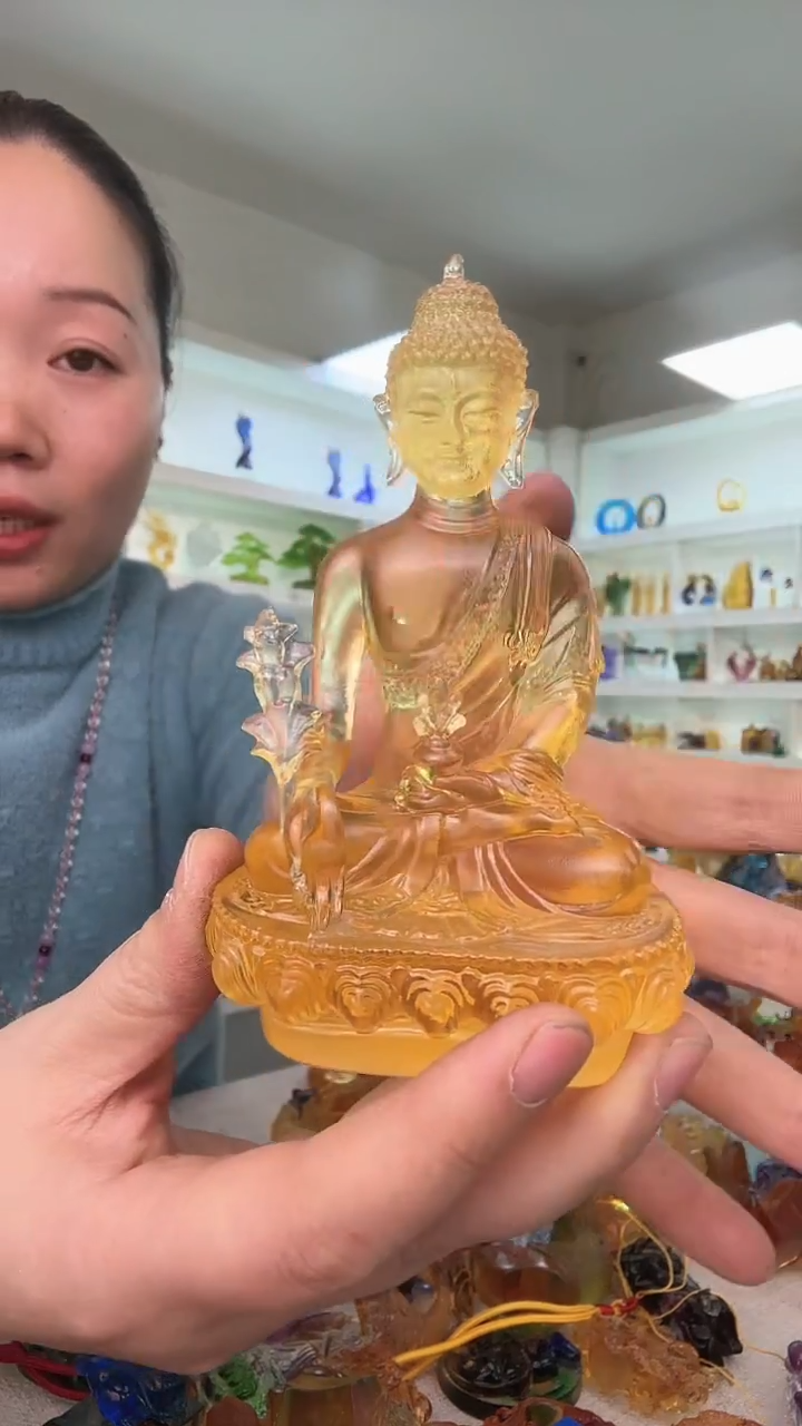 手工艺品琉璃金色