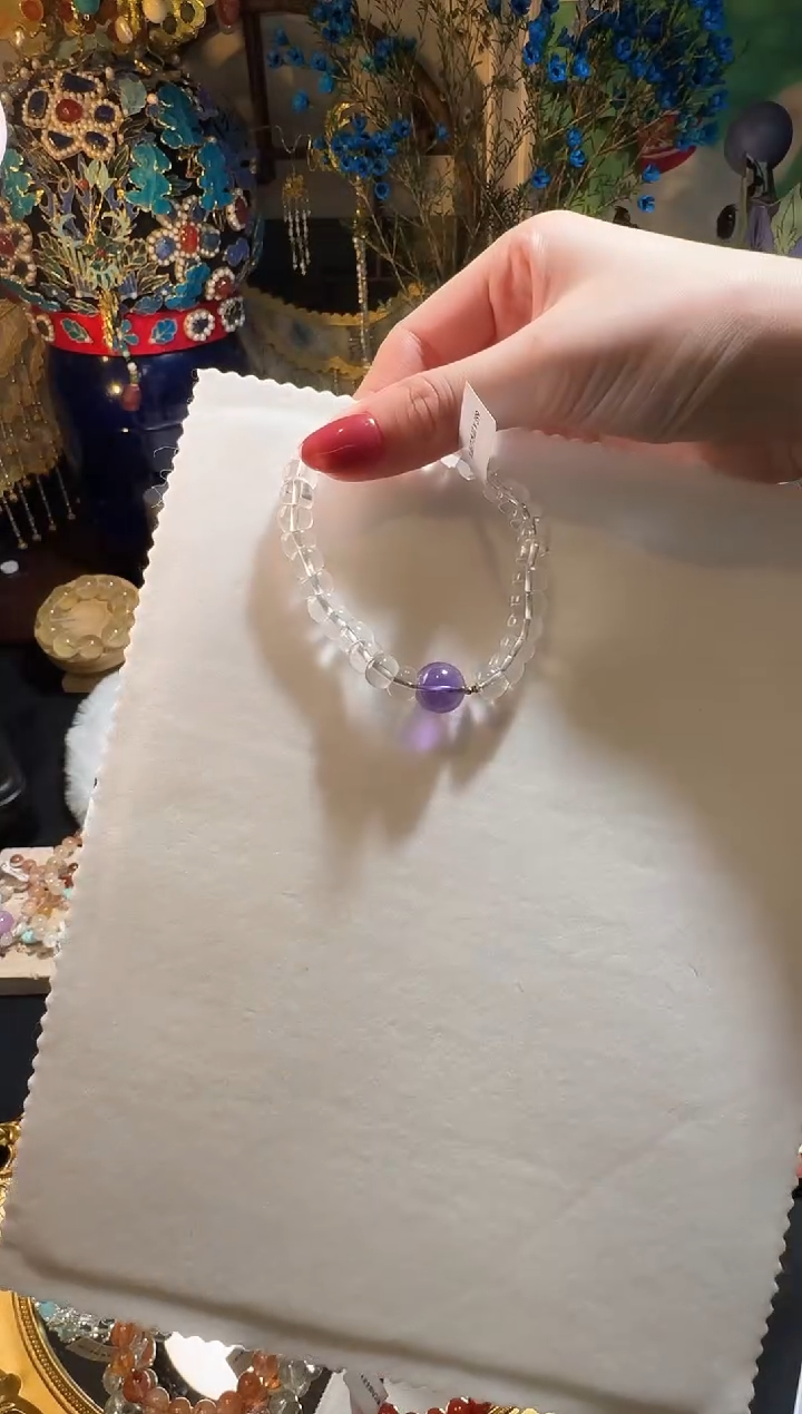 【闪购商品】水晶手串未镶嵌大肠白水晶手串