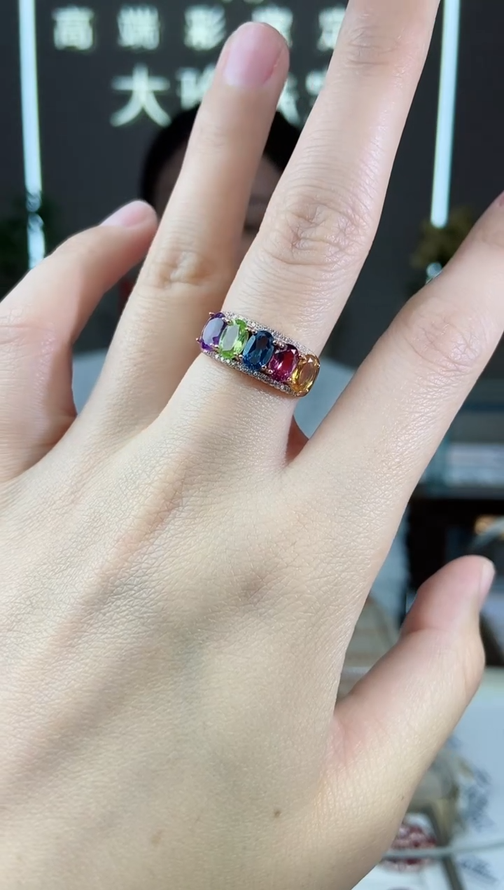 【闪购商品】托帕石手饰银S925镶嵌手饰