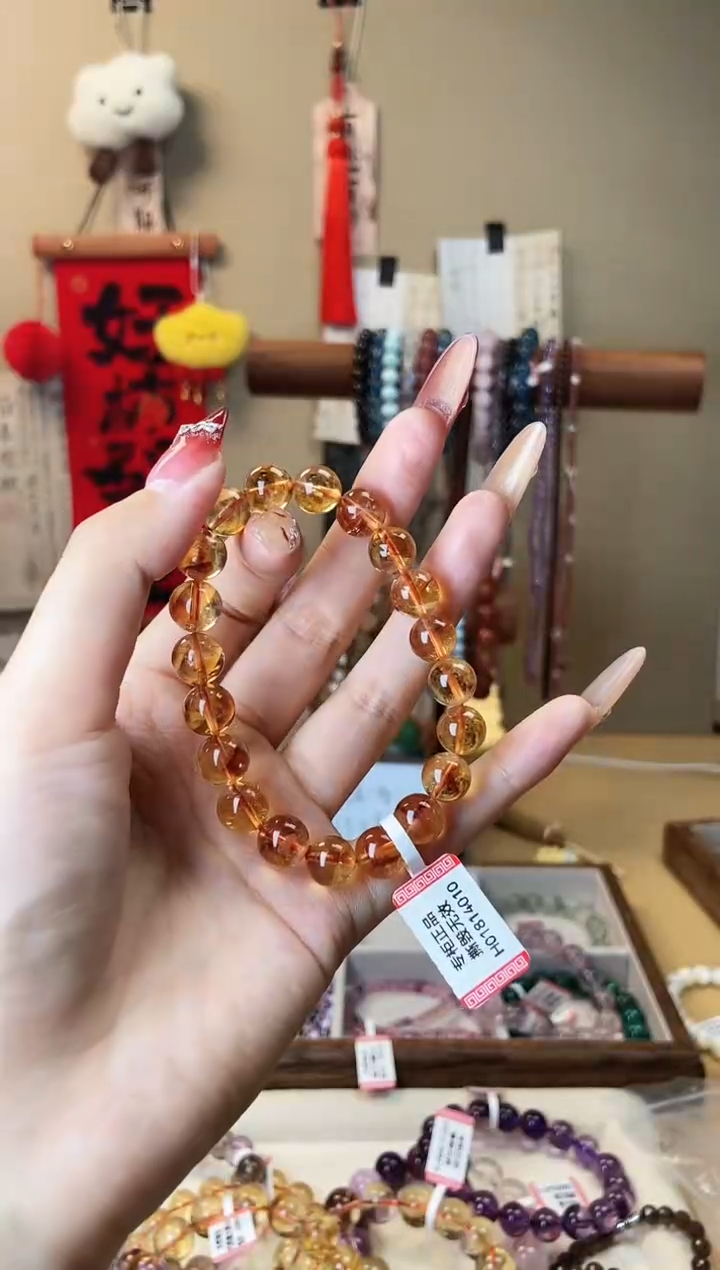 【闪购商品】水晶手链未镶嵌10m黄塔晶