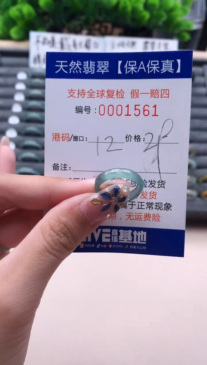 未镶嵌戒指翡翠1561