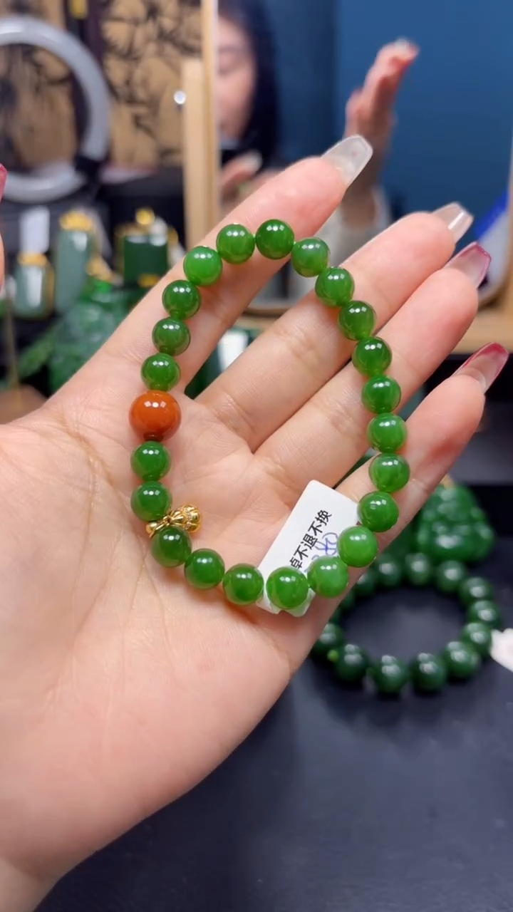【闪购商品】和田玉（碧玉）手串未镶嵌1