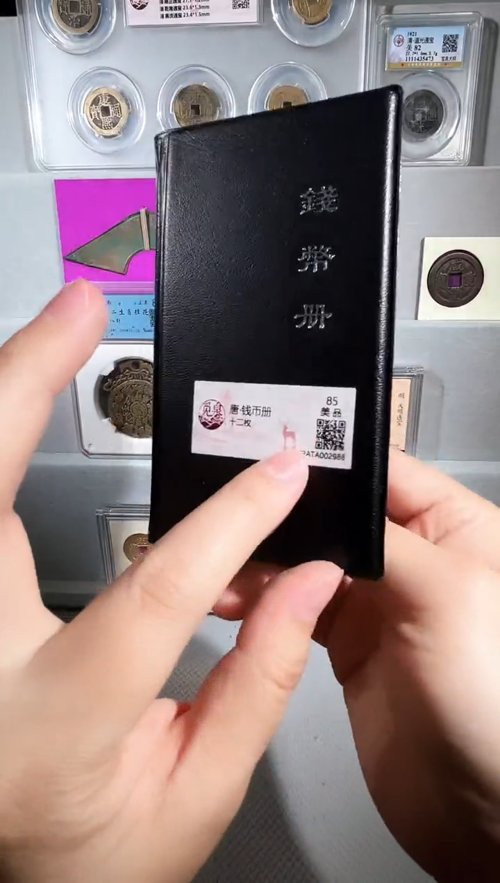 铜带评级开元钱币册共12枚