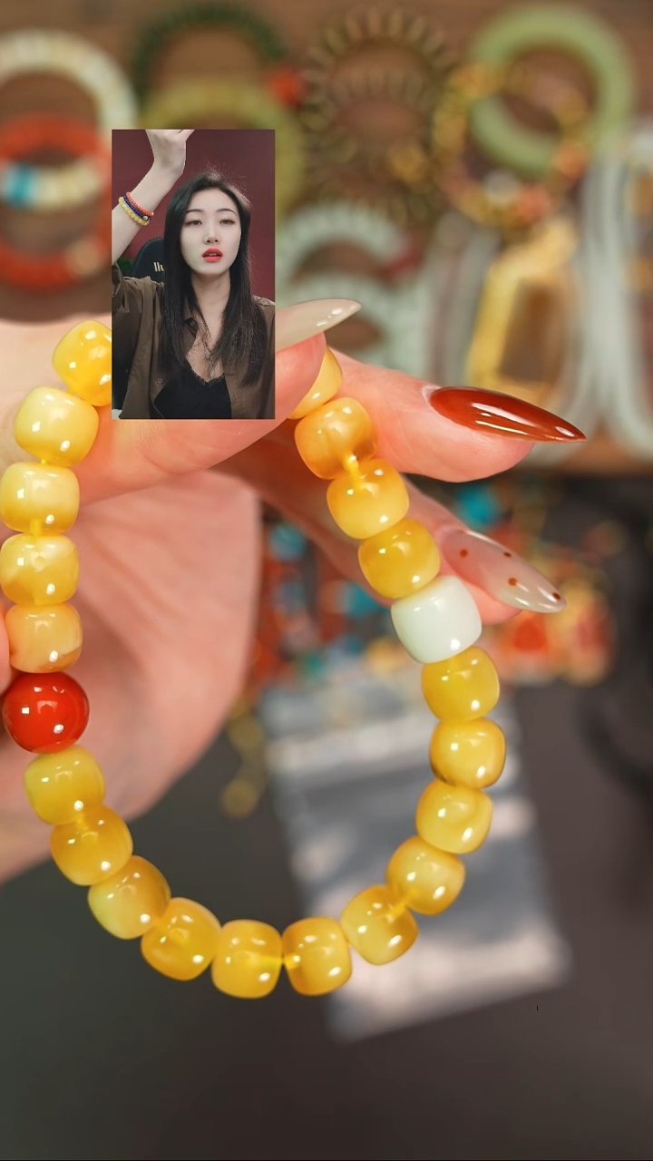 手串蜜蜡未镶嵌奋**2一念初见品质回血