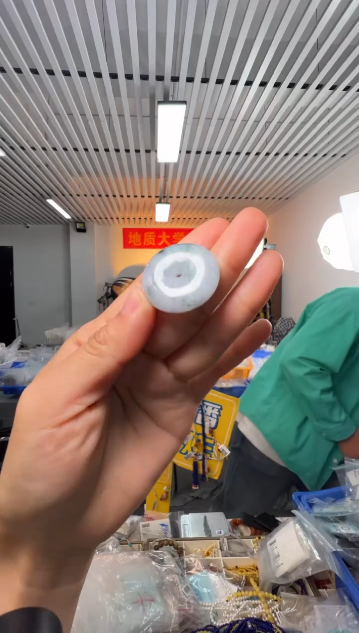 吊坠(不含链)未镶嵌翡翠翡翠乌鸡飘花平安扣