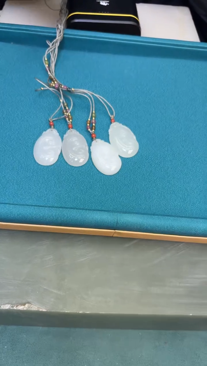 和田玉未镶嵌颈饰如意配绳多样性发一