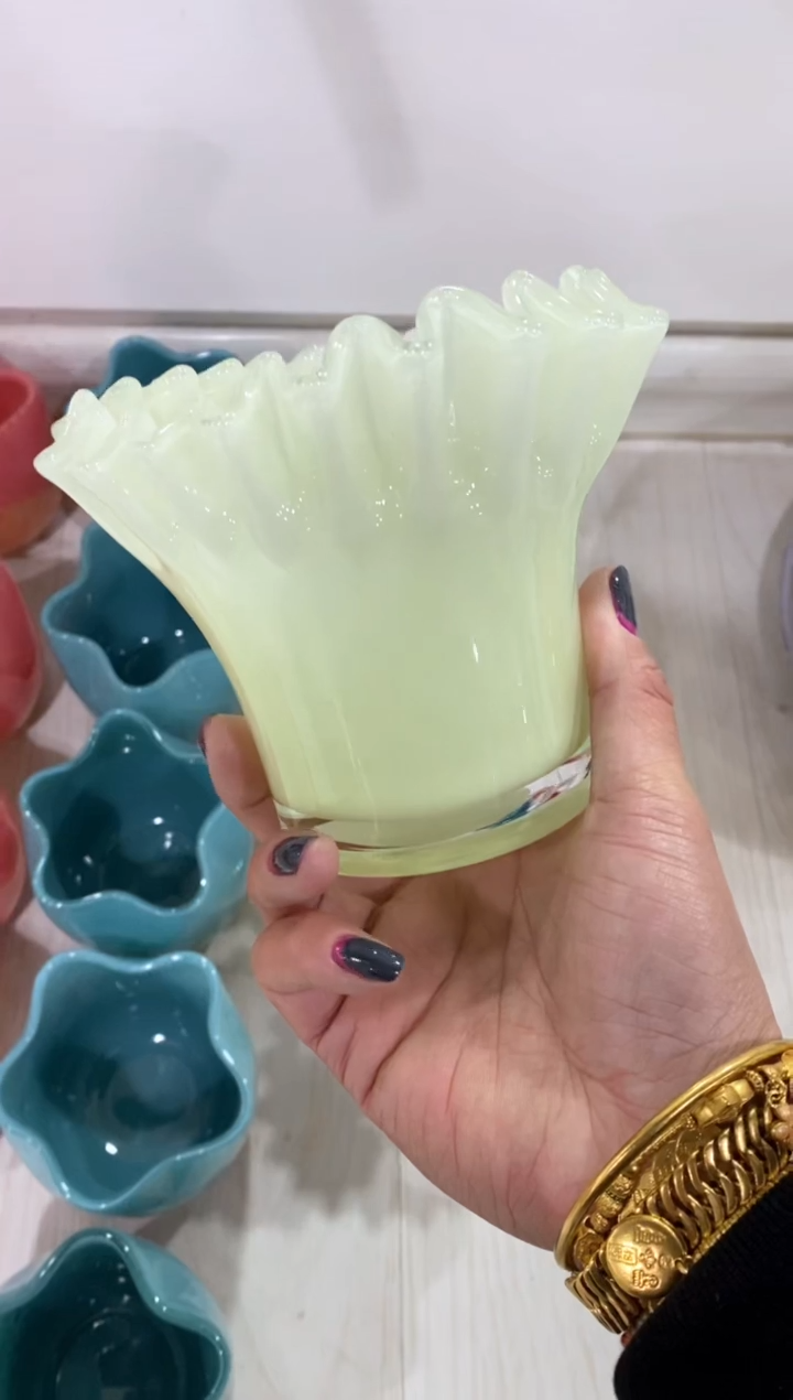 【闪购商品】琉璃慕忆家花瓶绿