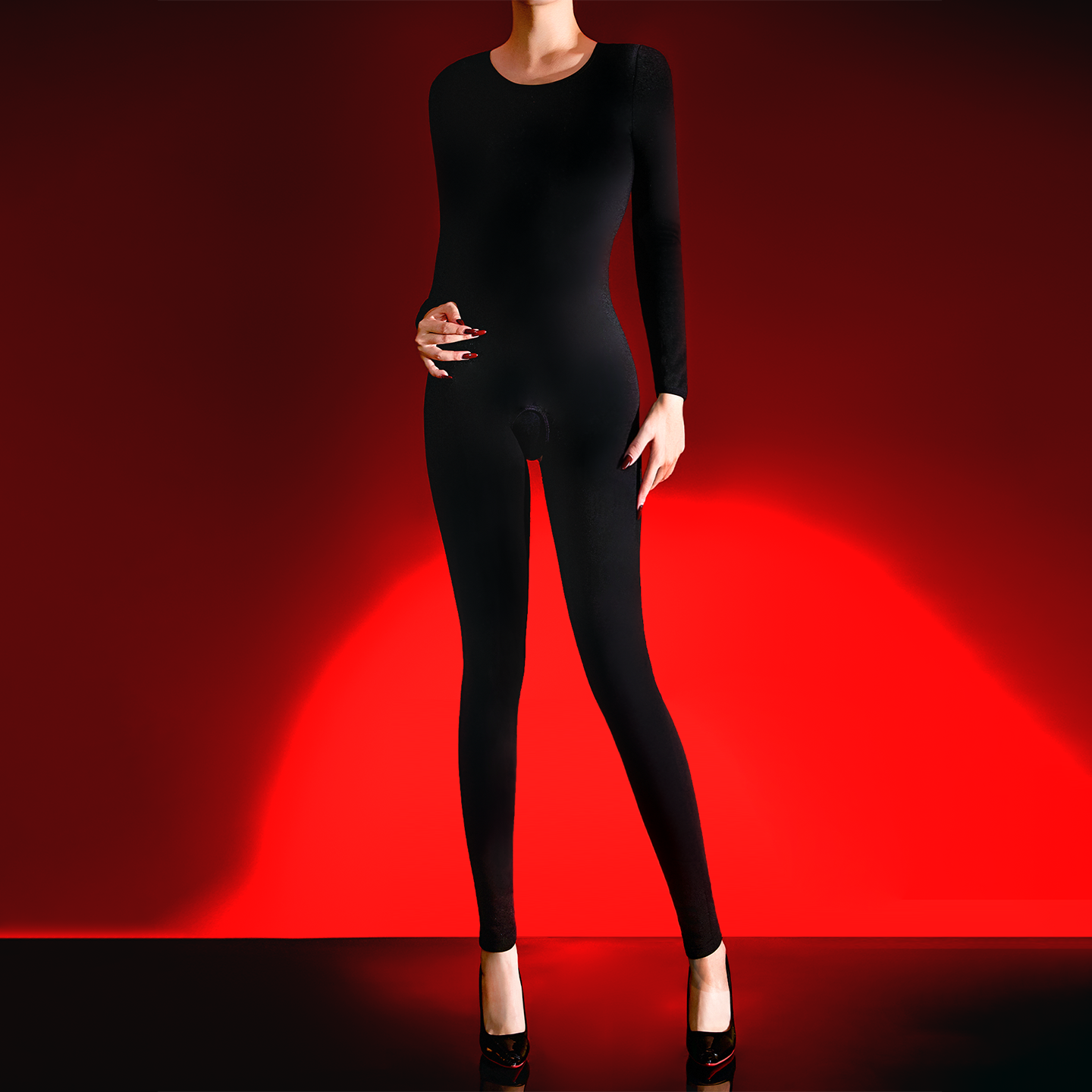 Mlqs【天鹅绒连体】600g加绒胸无缝秋冬保暖美体微压塑型连裤衣