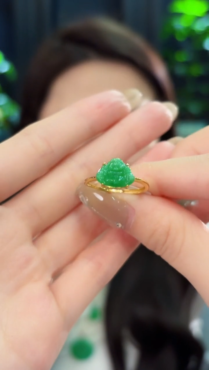 翡翠戒指未镶嵌缅料A货/多样性发货/一件
