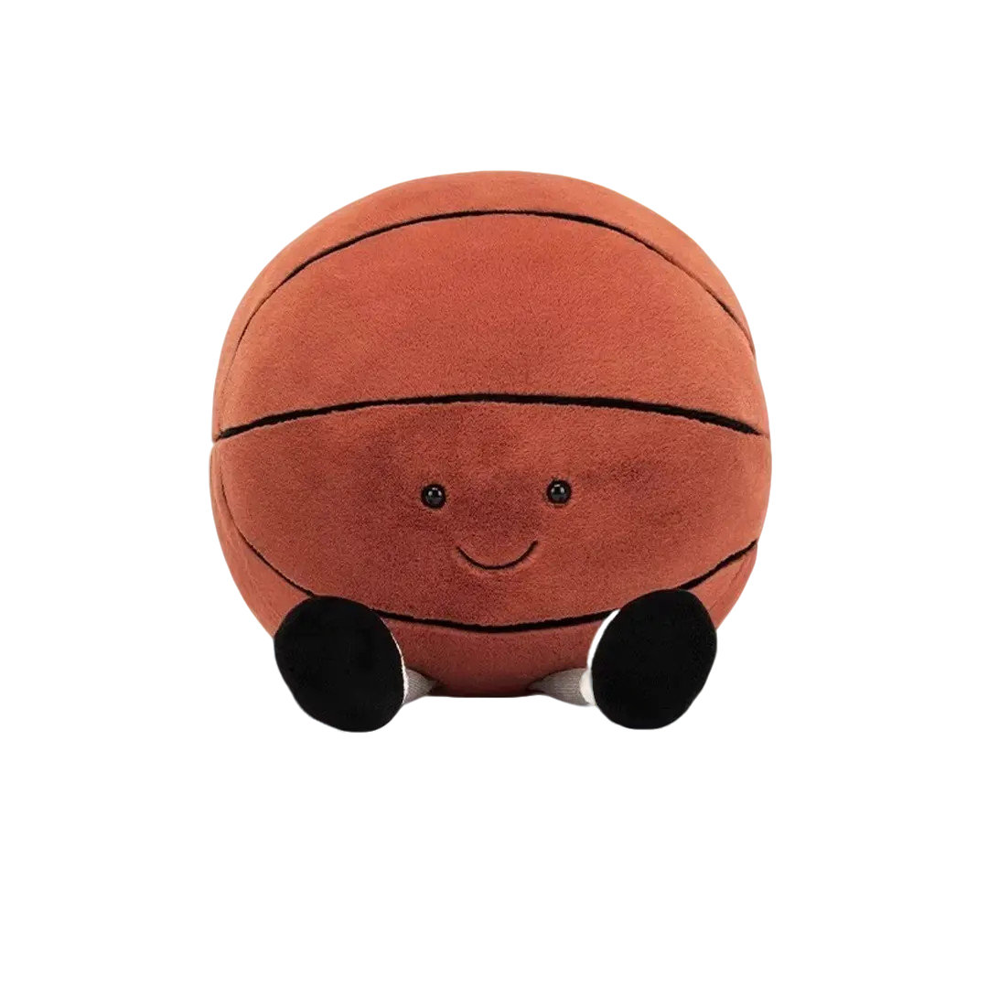 英国Jelly呆萌趣味篮球公仔毛绒玩具安抚娃娃送老公礼物