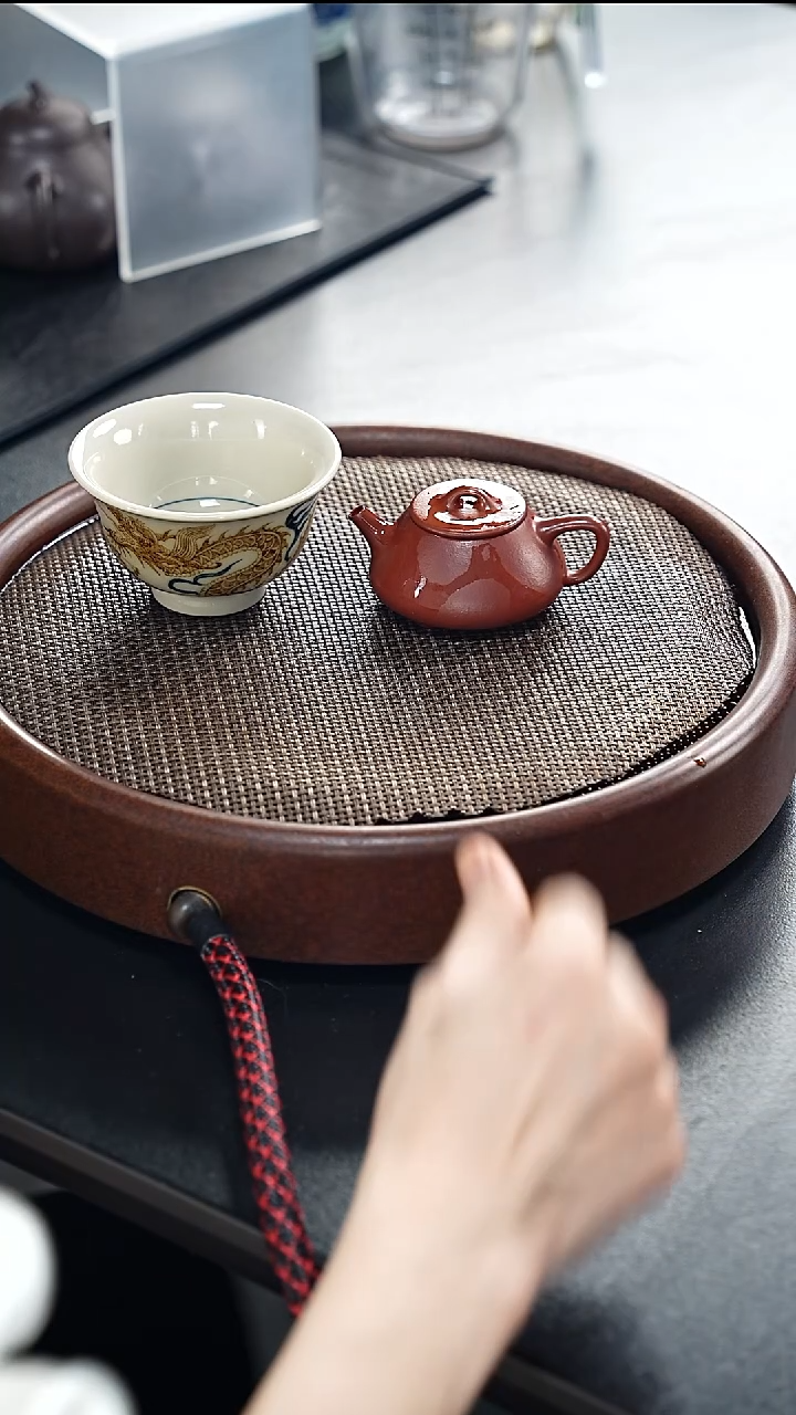 茶壶紫砂小平盖-朱泥-全手工无添加-60cc（完美品）