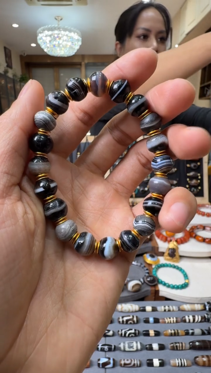 【闪购商品】玛瑙/玉髓珠宝半成品未镶嵌玛瑙珠手串