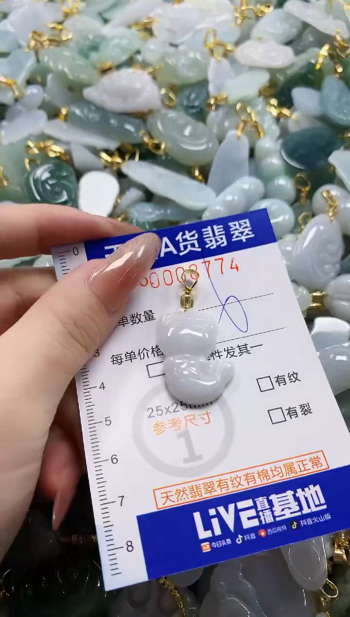 颈饰未镶嵌翡翠B****.天然A货翡翠