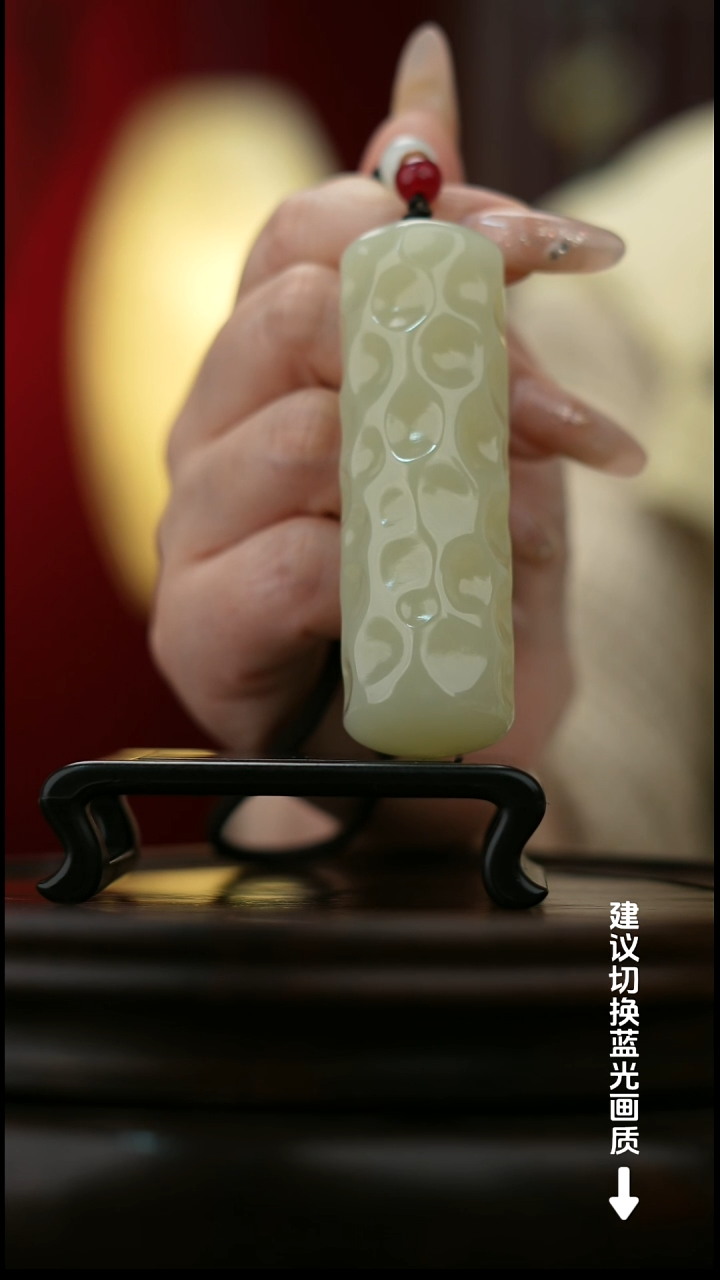 玉【锤纹】天然玉石手把件
