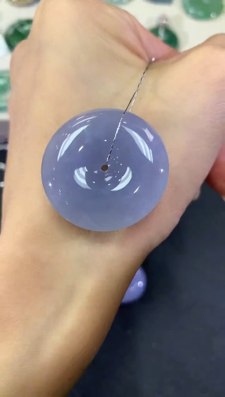 【闪购商品】翡翠吊坠(不含链)未镶嵌a57紫货有色差