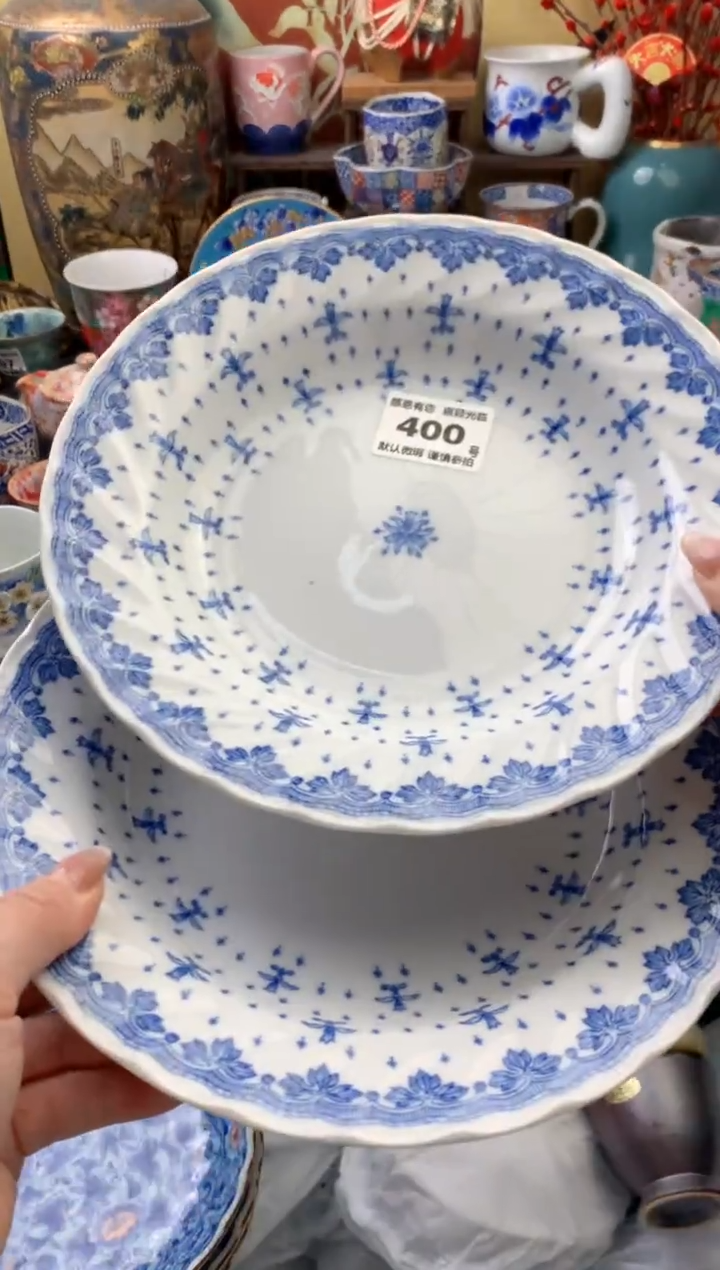 瓷片红*果400号六六工艺品瓷器