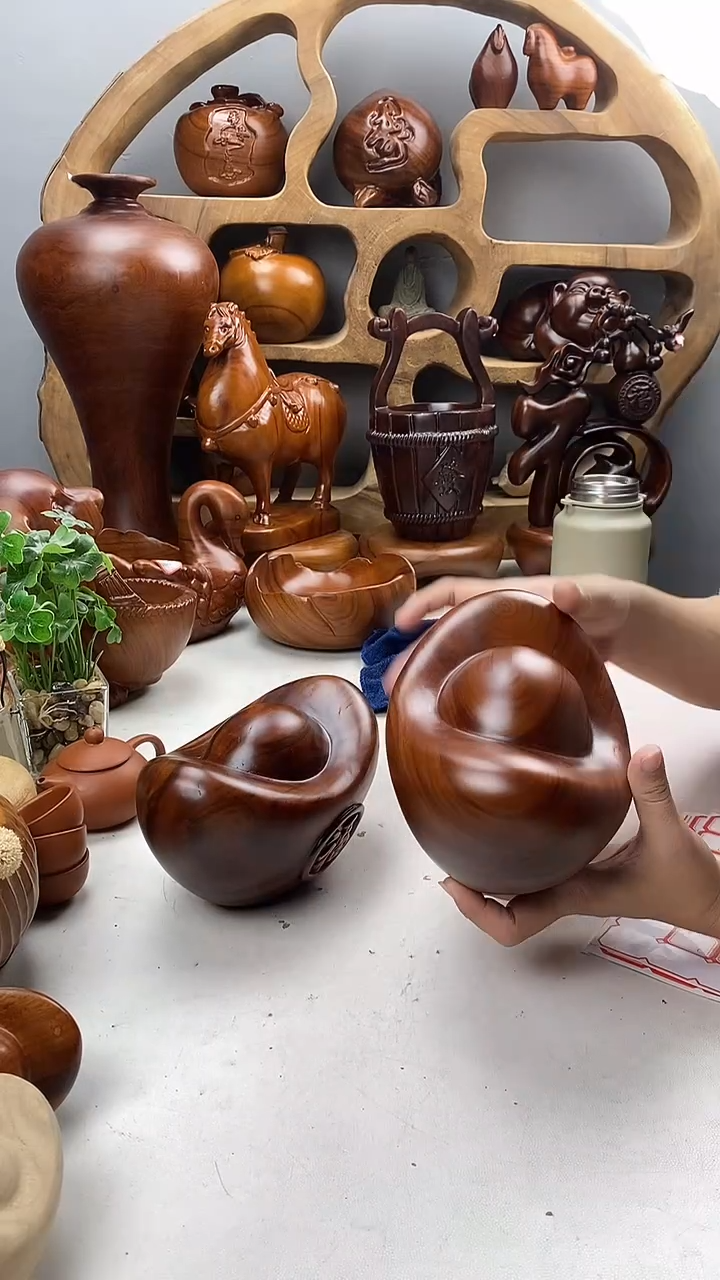 香樟木A21精品大元宝/尺寸20*15*13