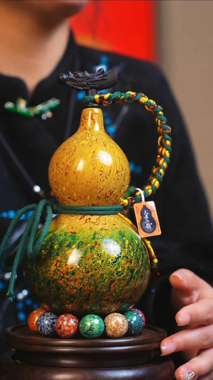 【闪购商品】JS130大师姐臻选非遗大漆酒葫芦