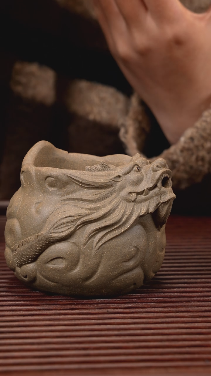 【闪购商品】紫砂茶宠龙公道杯