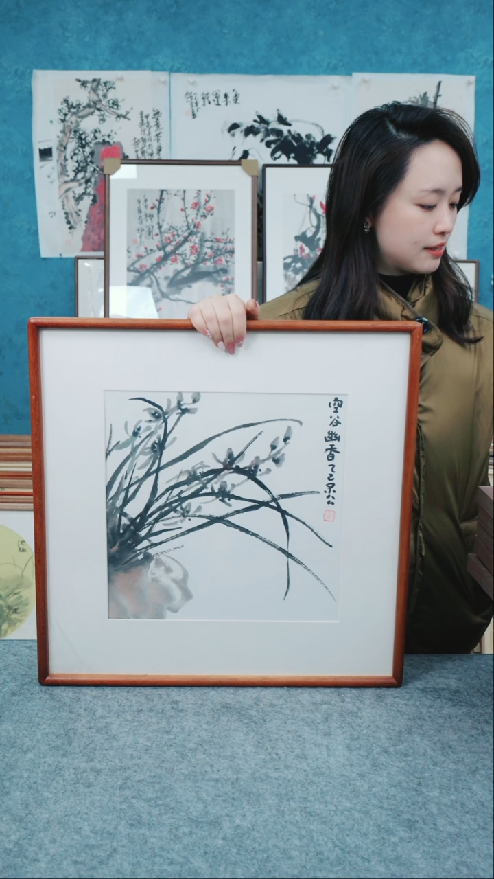 【闪购商品】国画50*50本土老师花鸟