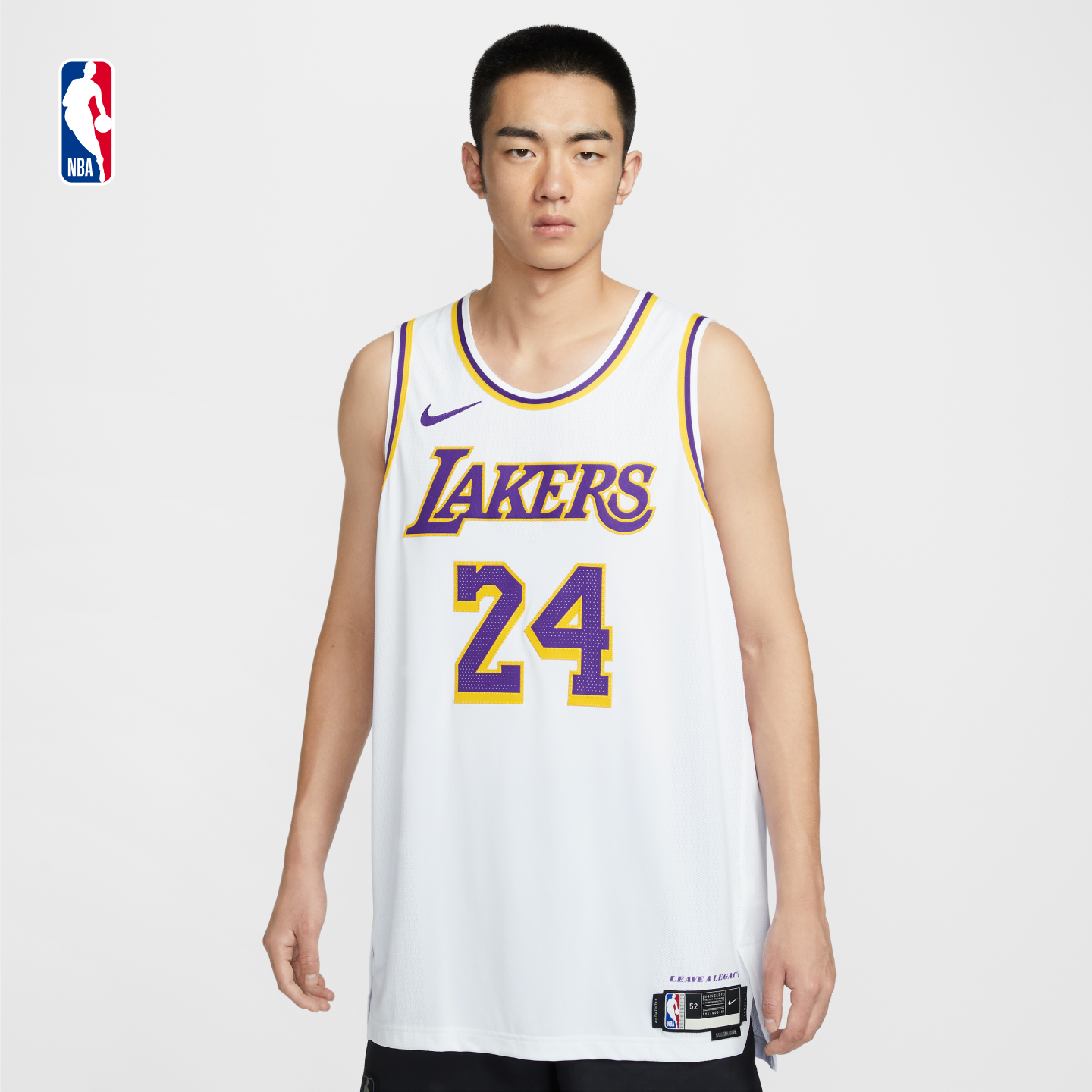 NBA官方科比布莱恩特Authentic成人速干科比球衣篮球服