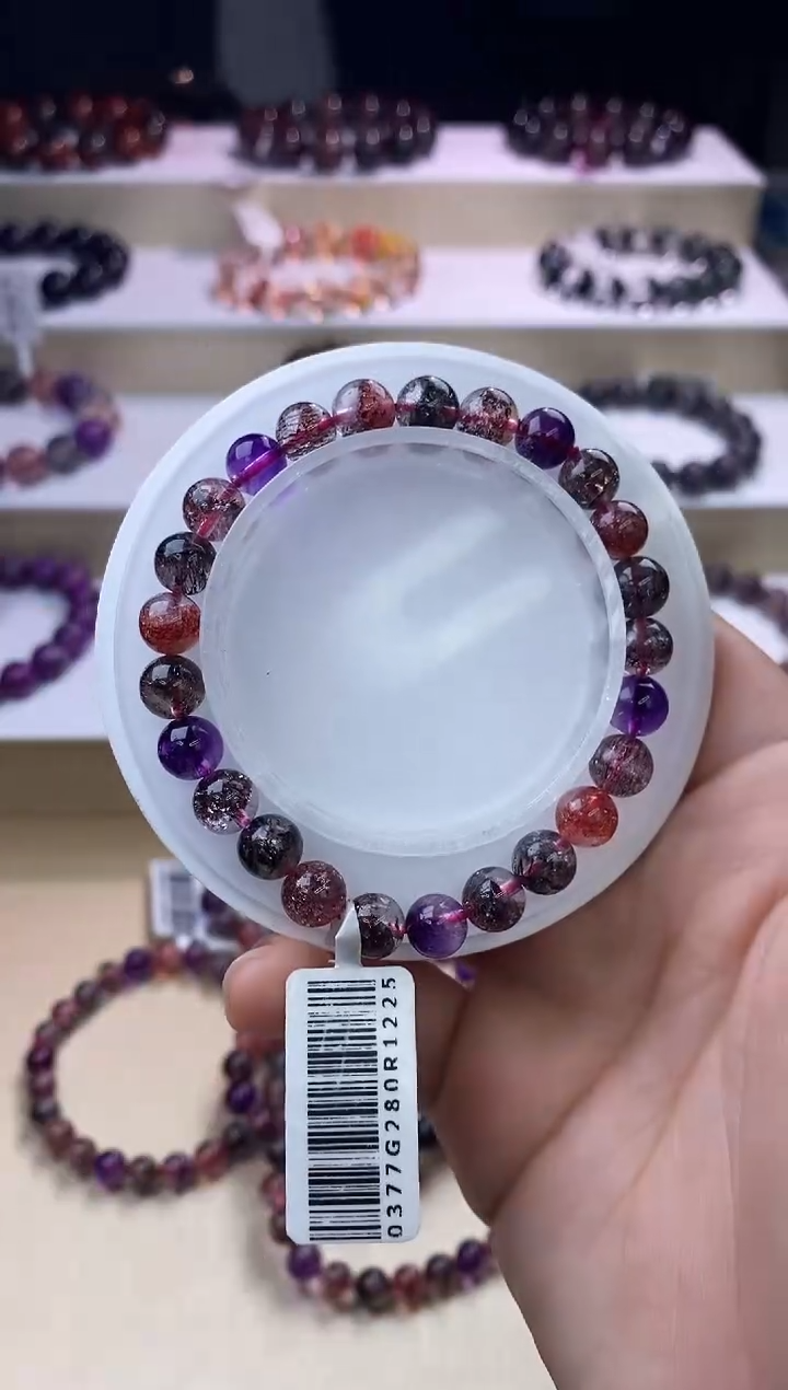 【闪购商品】水晶手链未镶嵌黑加仑超七7m+