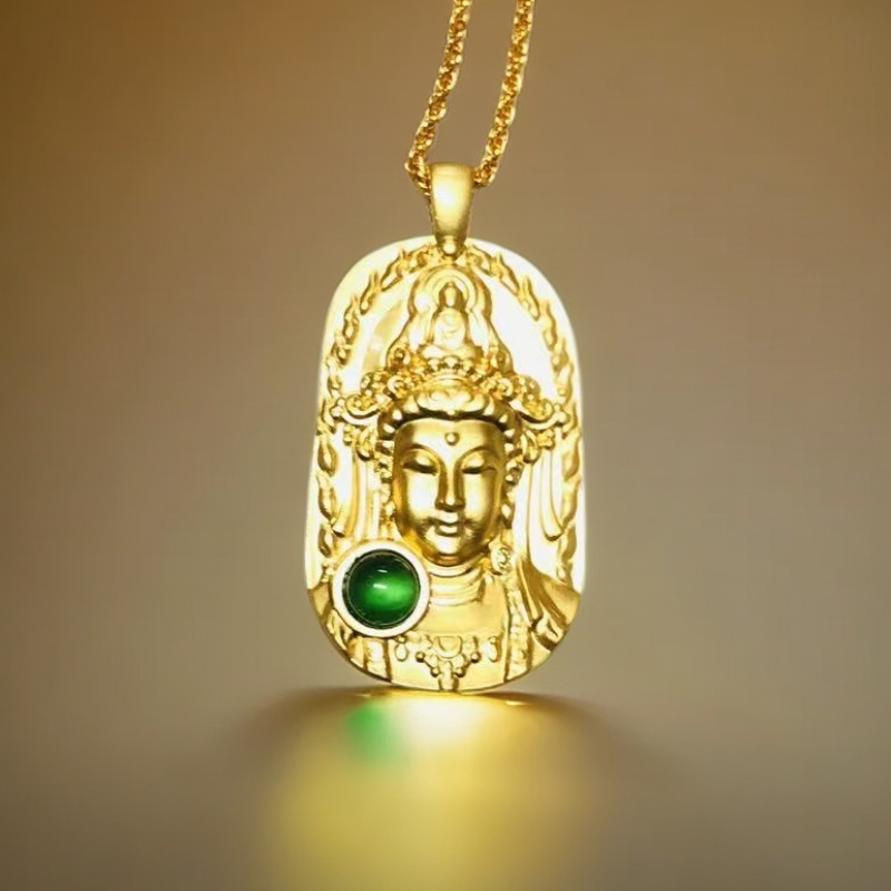 时尚百搭爆款观音玛瑙吊坠N15 赠链子