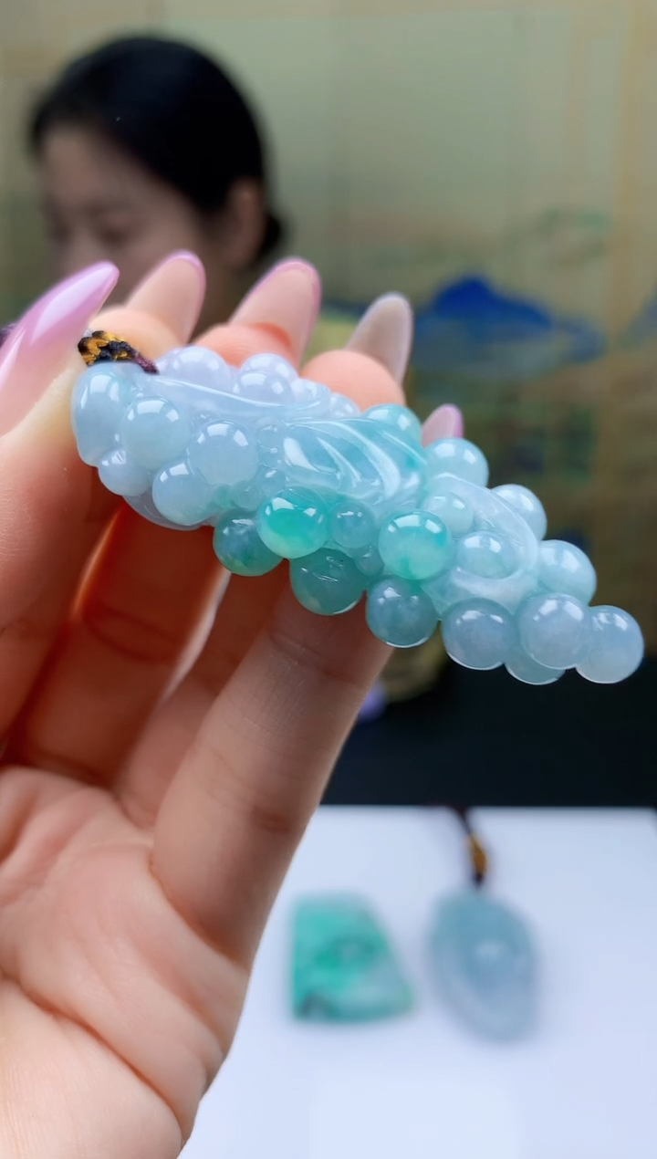 【闪购商品】定制翡翠未镶嵌4902ty-毛货挂件67