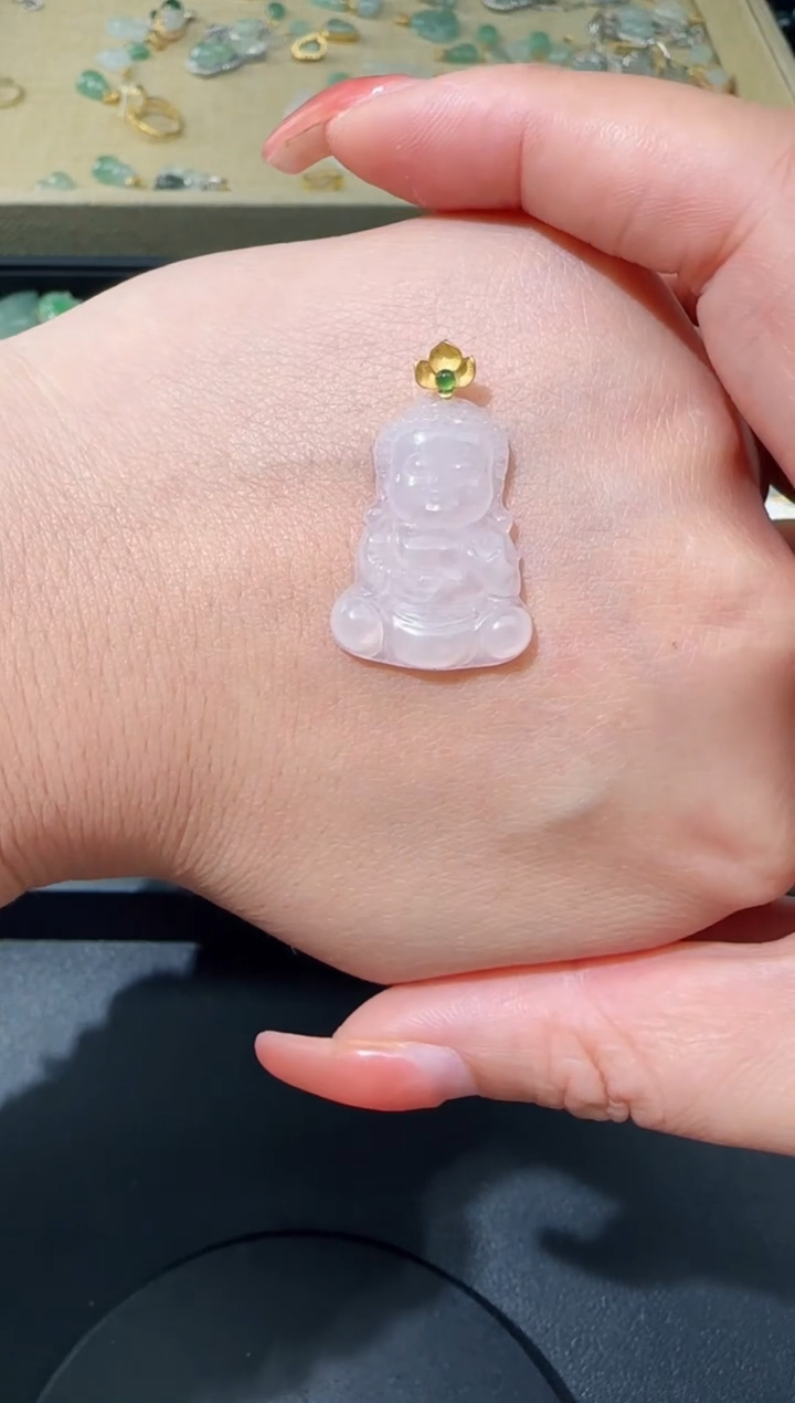 【闪购商品】翡翠颈饰18K金镶嵌TZG0119152