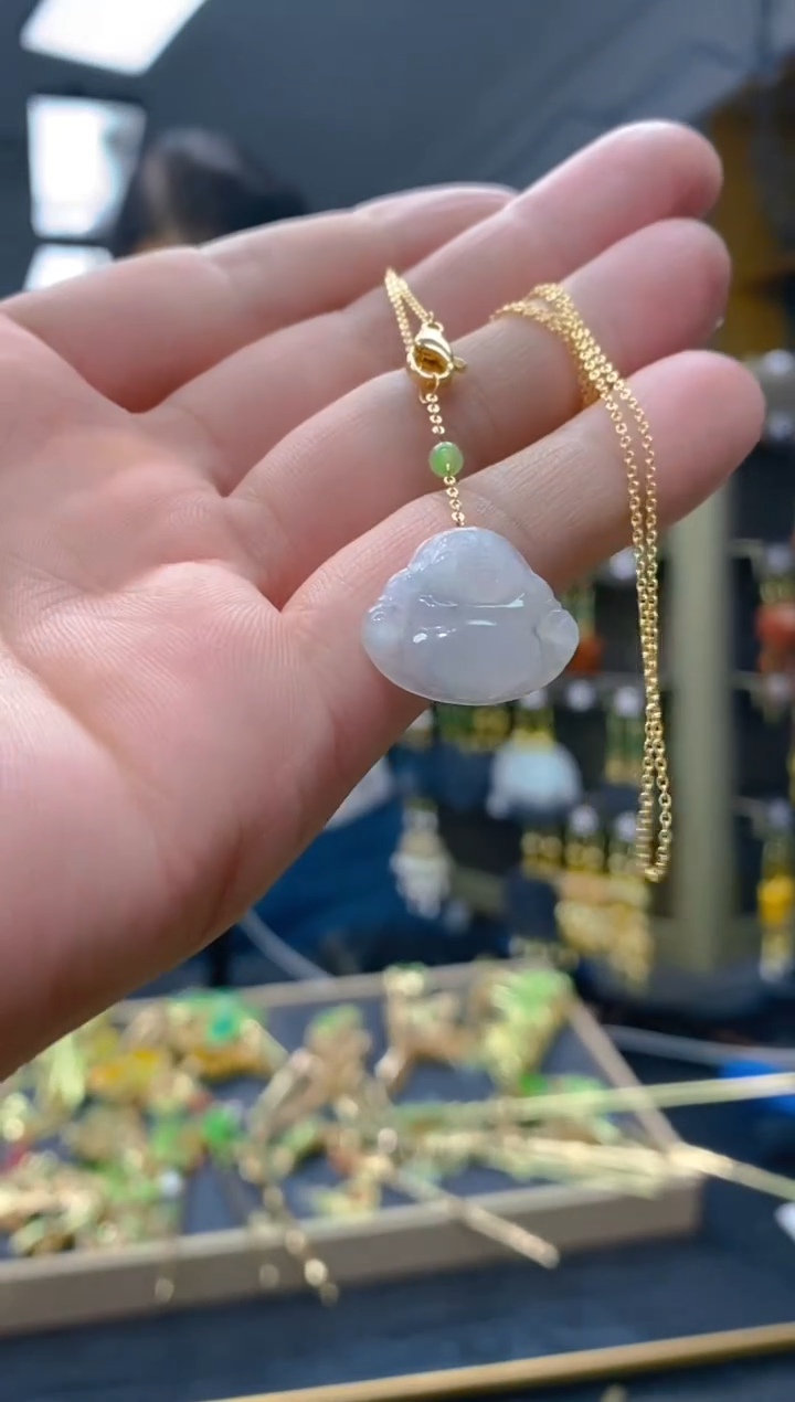 【闪购商品】翡翠耳饰合金84翡翠锁骨链