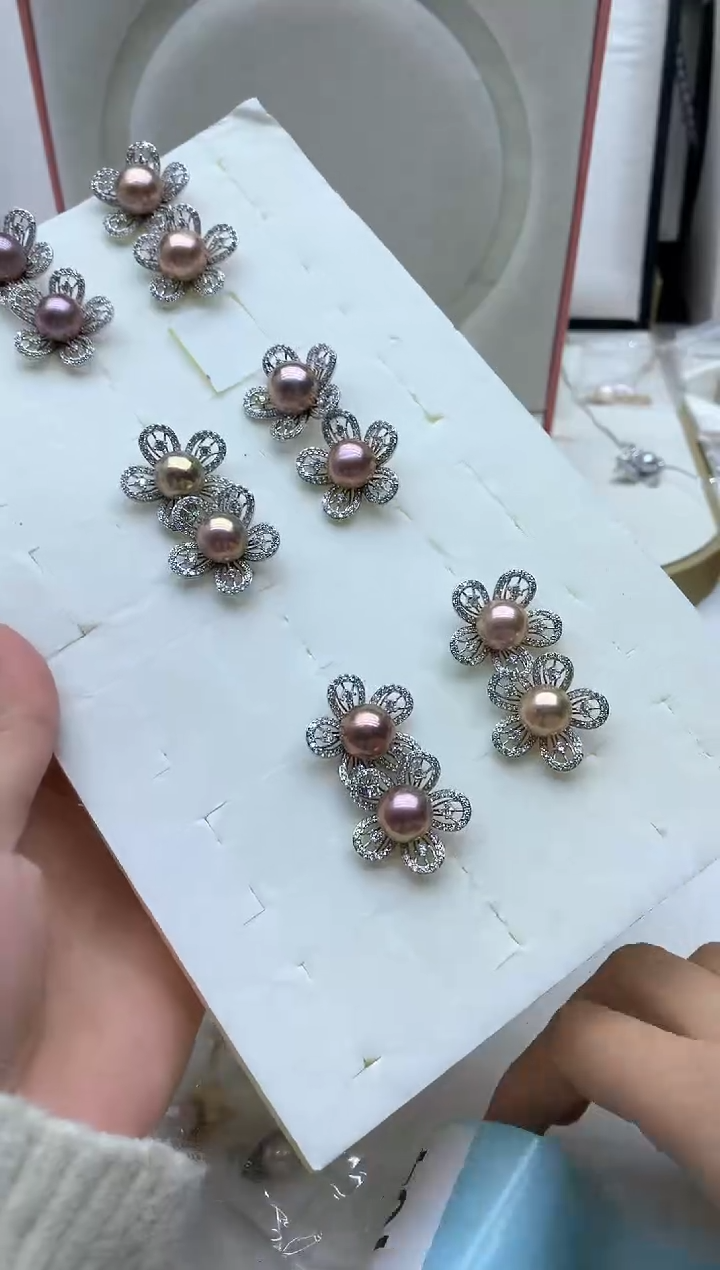 未镶嵌耳饰淡水珍珠多样性发其一