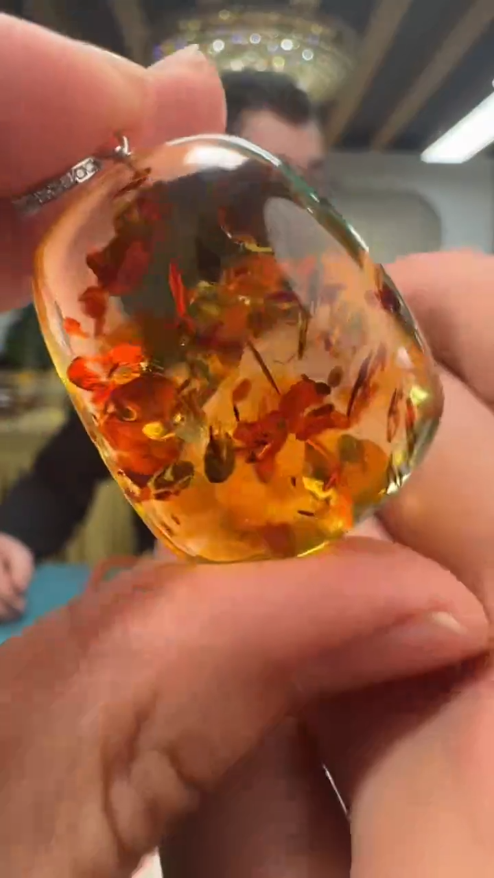 【闪购商品】琥珀颈饰未镶嵌天然琥珀蜜蜡吊坠DZ0108-26