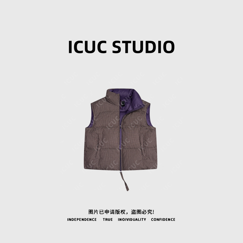  ICUC STUDIO-“聆风镇”95白鸭绒小众气质百搭设计羽绒马甲995636