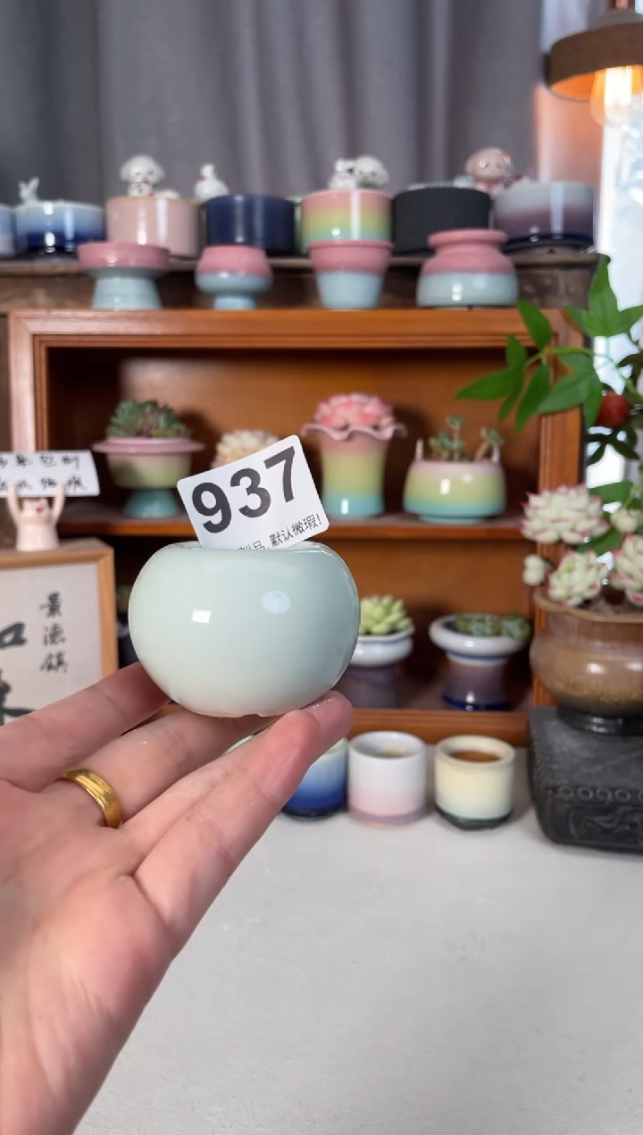 瓷片937知木小芳花盆