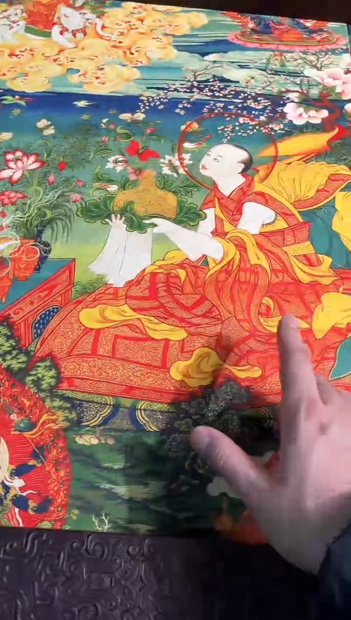 卷轴画曦曦的唐卡tk160
