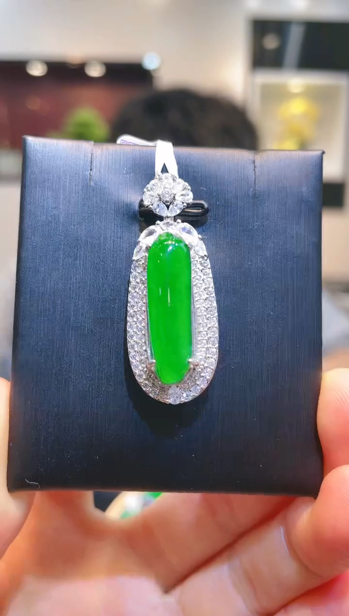 【闪购商品】翡翠颈饰未镶嵌A99天然A货翡翠吊坠（不含链）