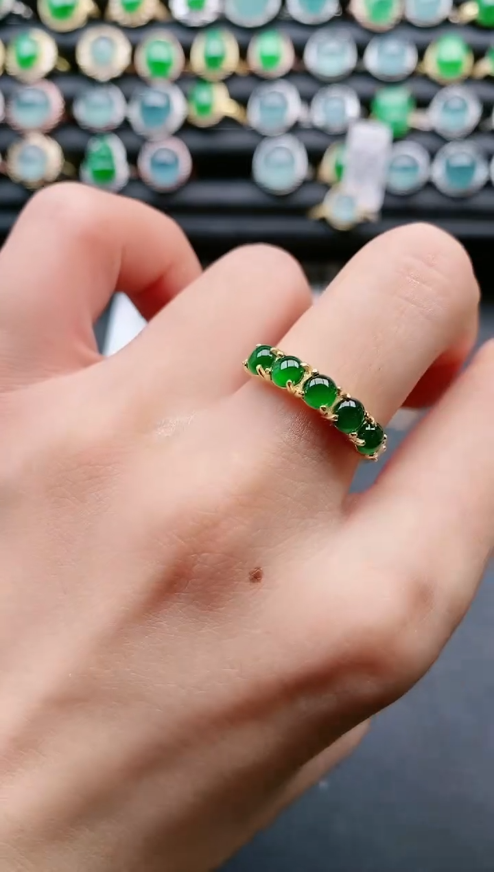 【闪购商品】翡翠戒指银S925镶嵌1111111111