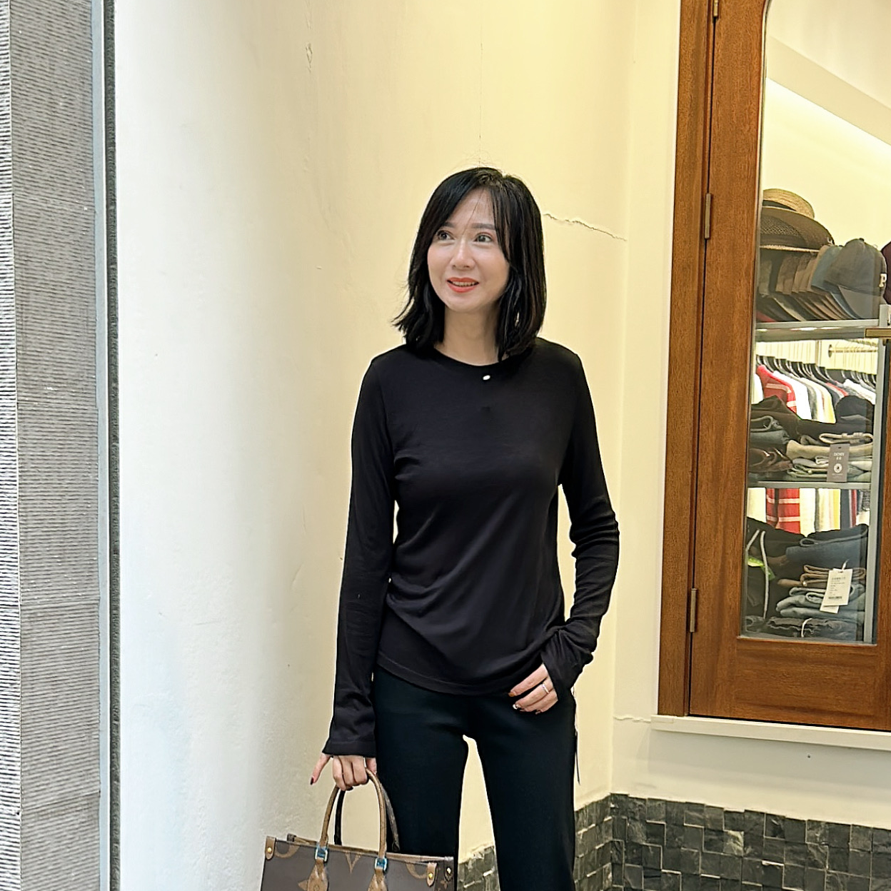 银标五色长袖莱赛尔T恤衫#长袖百搭