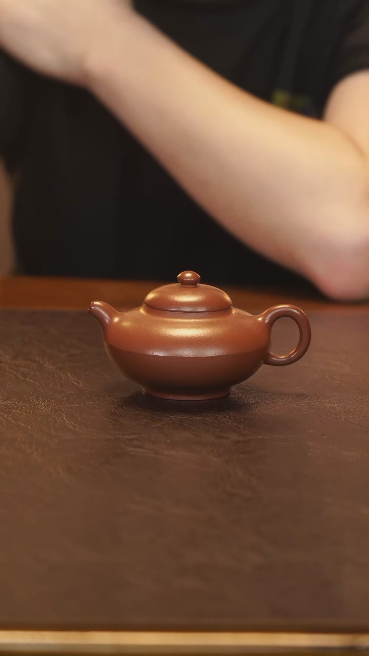 茶壶紫砂高工亲制 朱泥