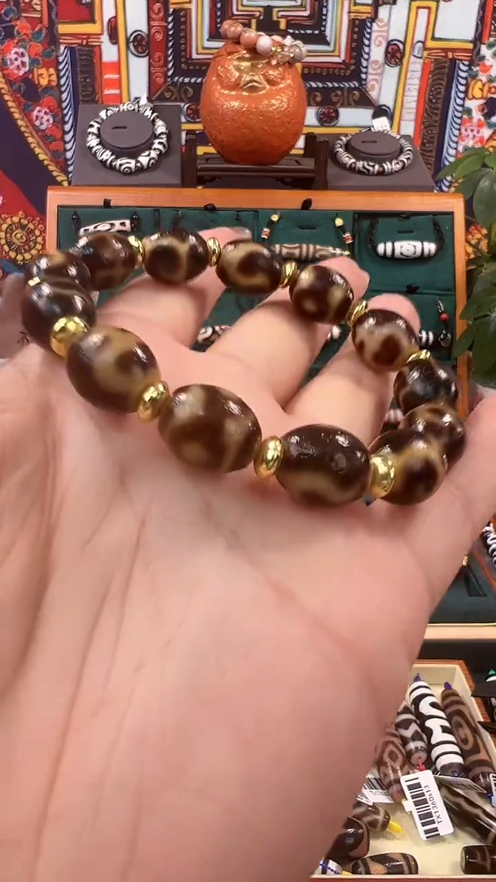 玛瑙/玉髓（覆膜）颈饰合金45.（微瑕）