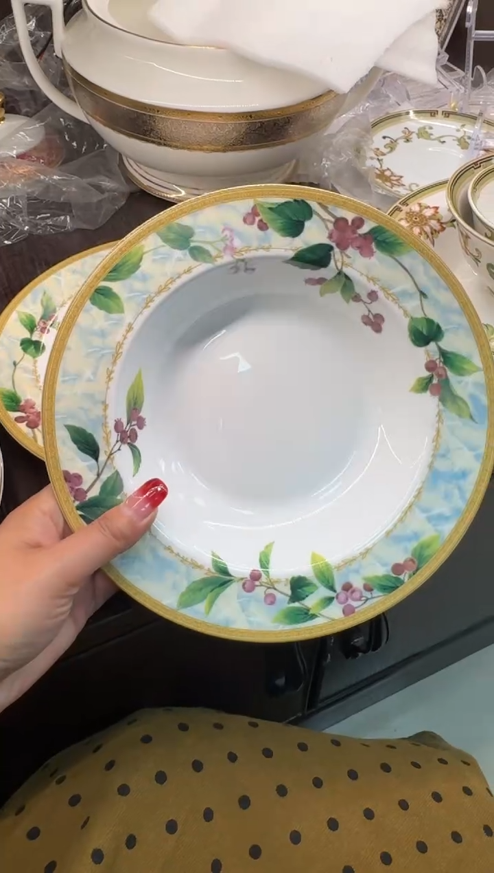 【闪购商品】瓷片8.5英寸草帽盘福利2个